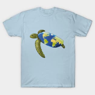 Save the Turtles / Save the Planet / Turtles Holding the Earth T-Shirt